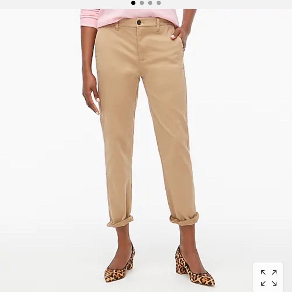 High-rise girlfriend chino pant J Crew